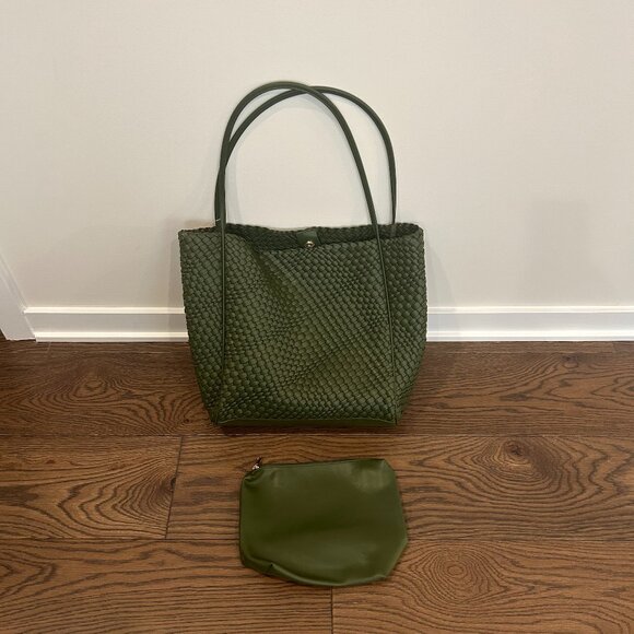 Anthropologie Green Tote Bag - Picture 1 of 3